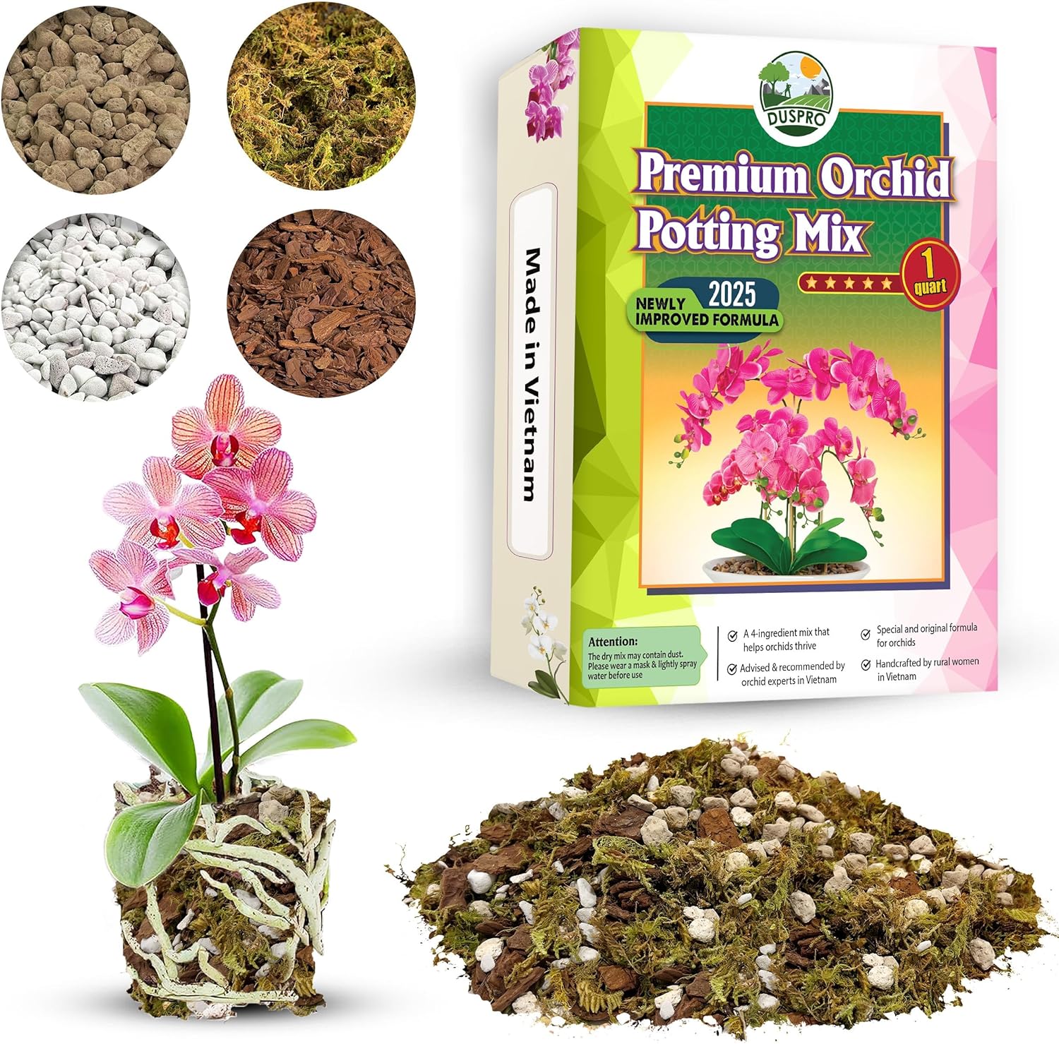 Orchid Potting Mix - [Upgraded] Orchid Potting Mix for Repotting