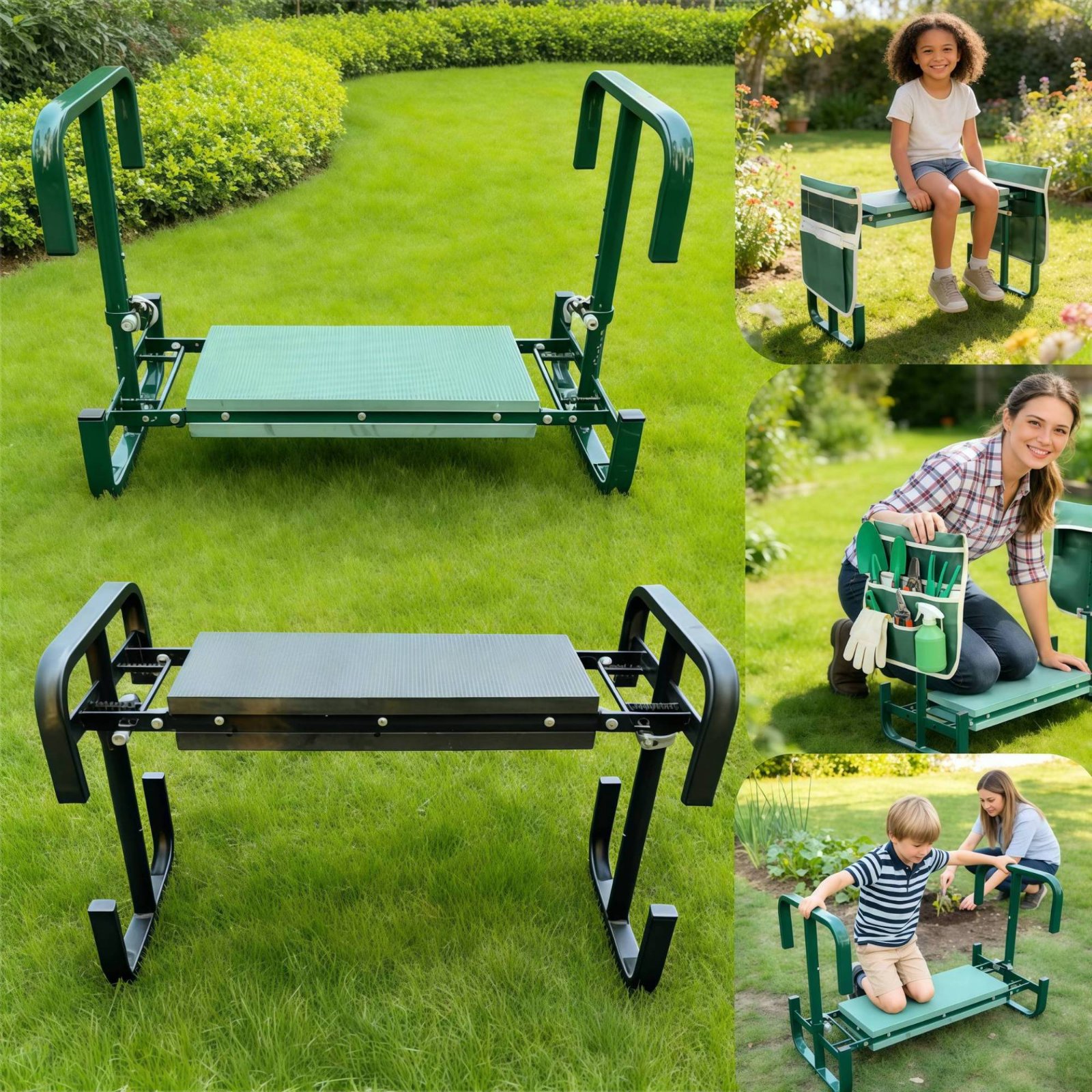Gardening Tools For Seniors - 2In1 Garden Kneeler and Seat Heavy
