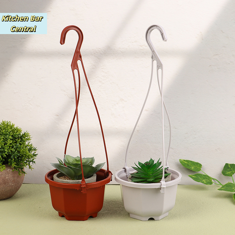 Orchid Potting Mix - 【1Pc Hanging Mini Octagonal Flowerpot Plastic