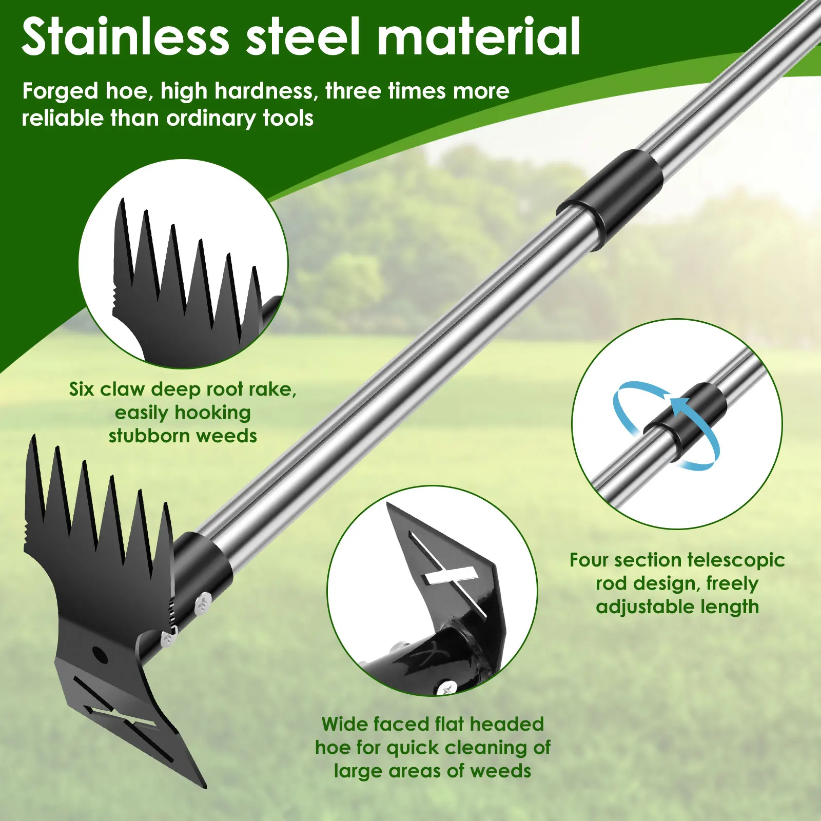 Garden Thatch Rake Stainless S – Gardening Tools To Remove Weeds Bewertung und Preis