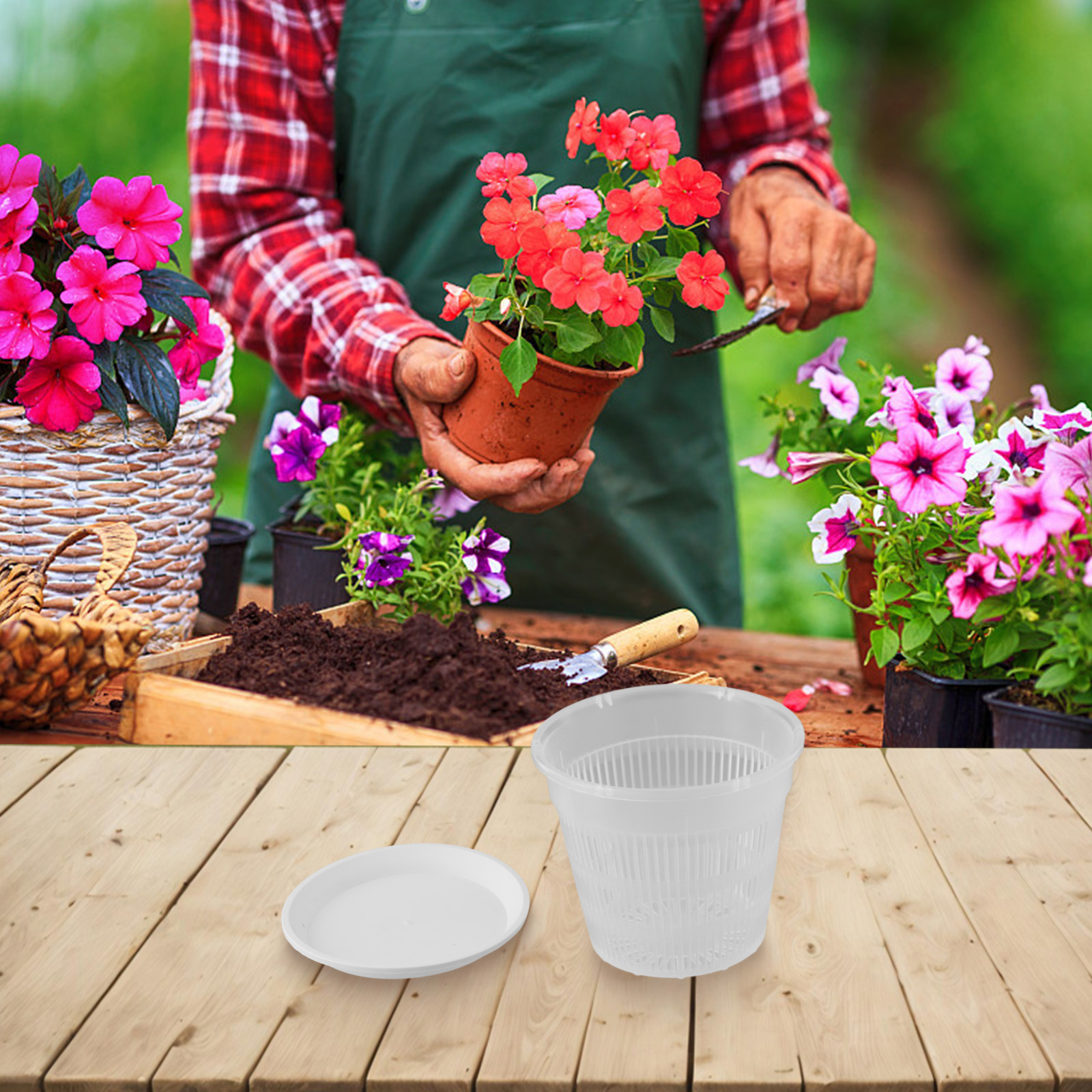 5pcs Orchid Pot With Saucers M – Orchid Potting Mix Bewertung und Preis