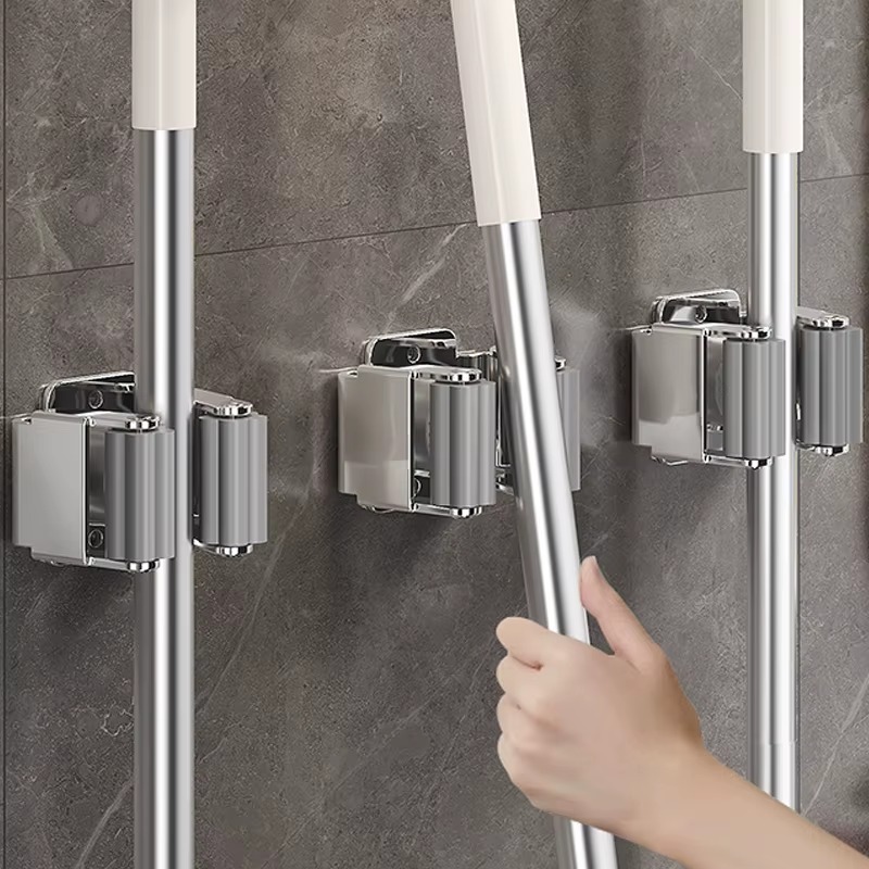 1-10Pcs Mop Broom Holder Wall  – Gardening Tools Organiser Bewertung und Preis