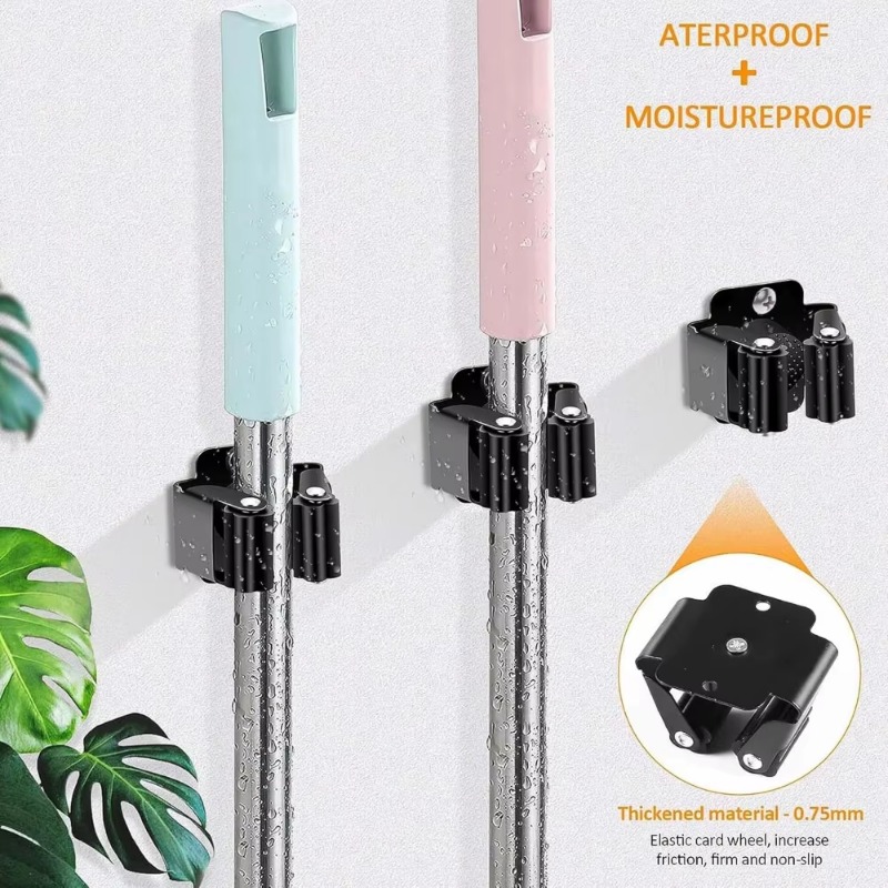 1-10Pcs Mop Broom Holder Wall  – Gardening Tools Organiser Bewertung und Preis