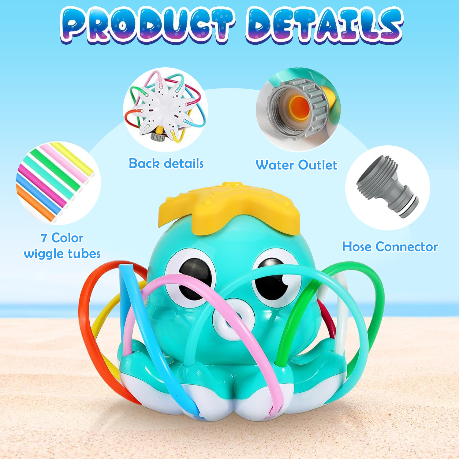Octopus Sprinkler Water Spray  – Gardening Tools Kids Bewertung und Preis