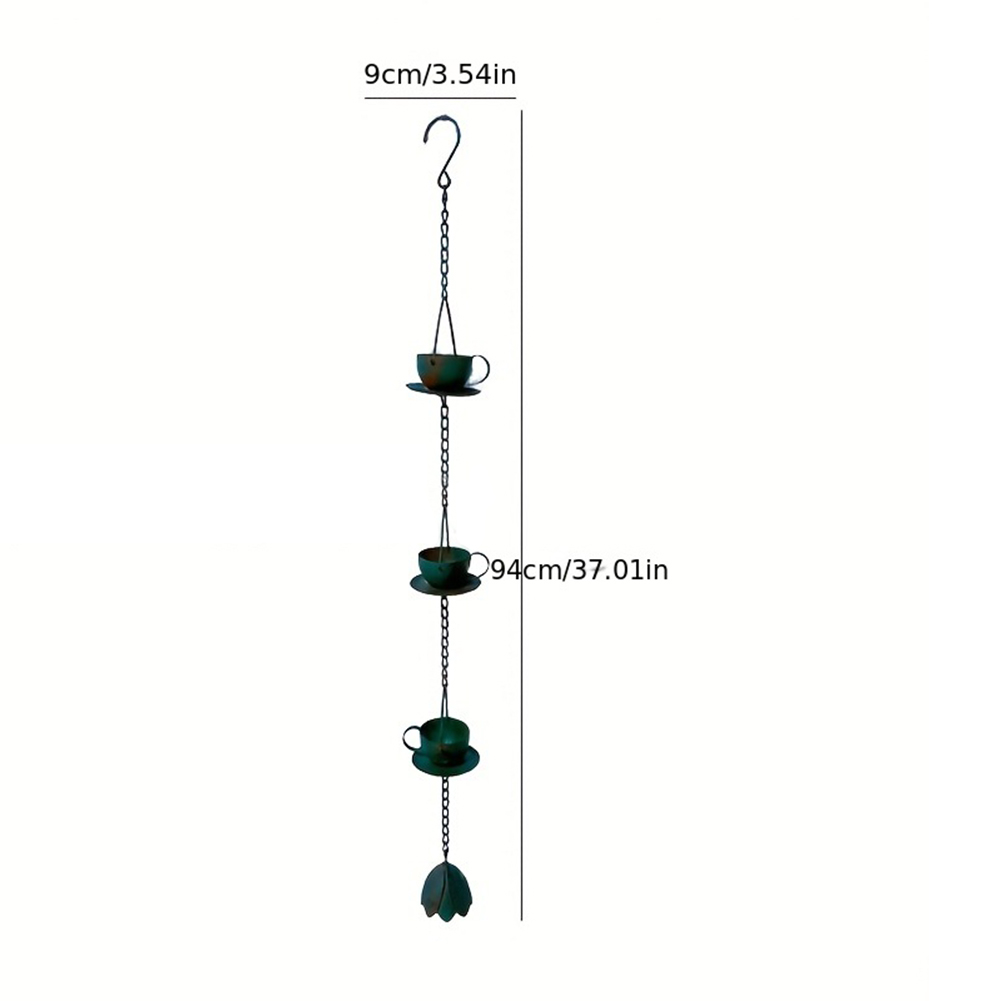Teacup Rain Chain Decorative V – Gardening Tools Vintage Bewertung und Preis