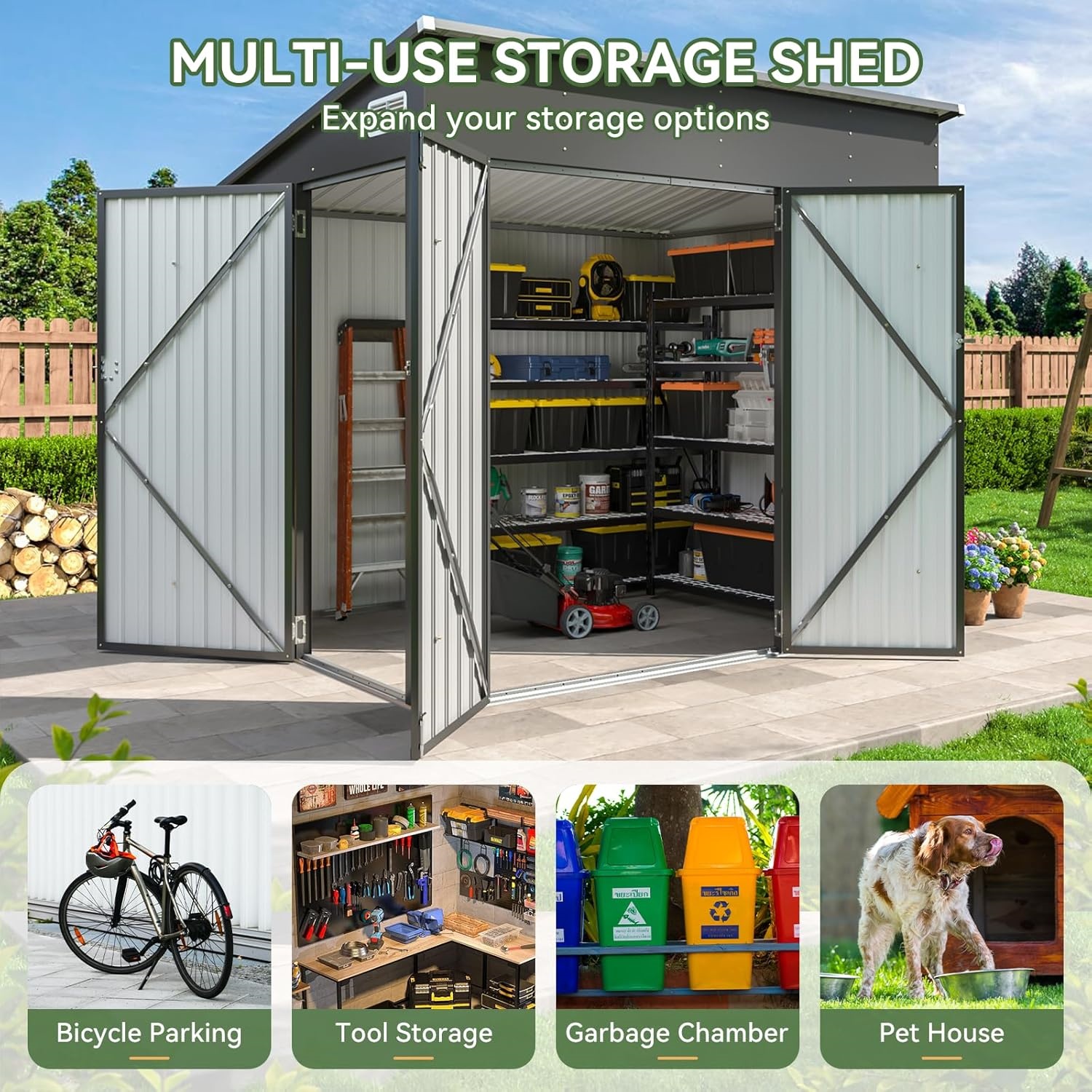 Nordivale 8x4FT Triple Door Me – Gardening Tools Organiser Bewertung und Preis
