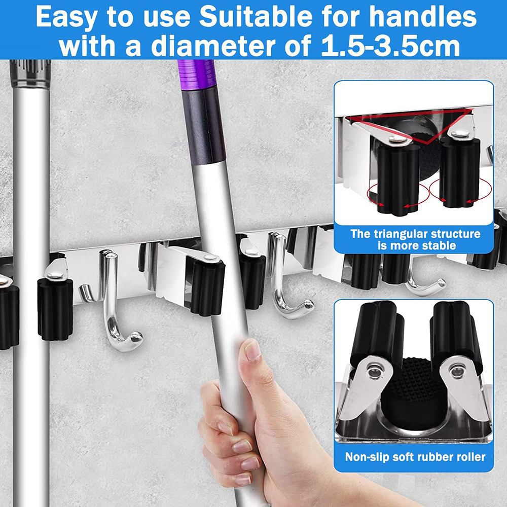 Stainless Steel Mop and Broom  – Gardening Tools Organiser Bewertung und Preis