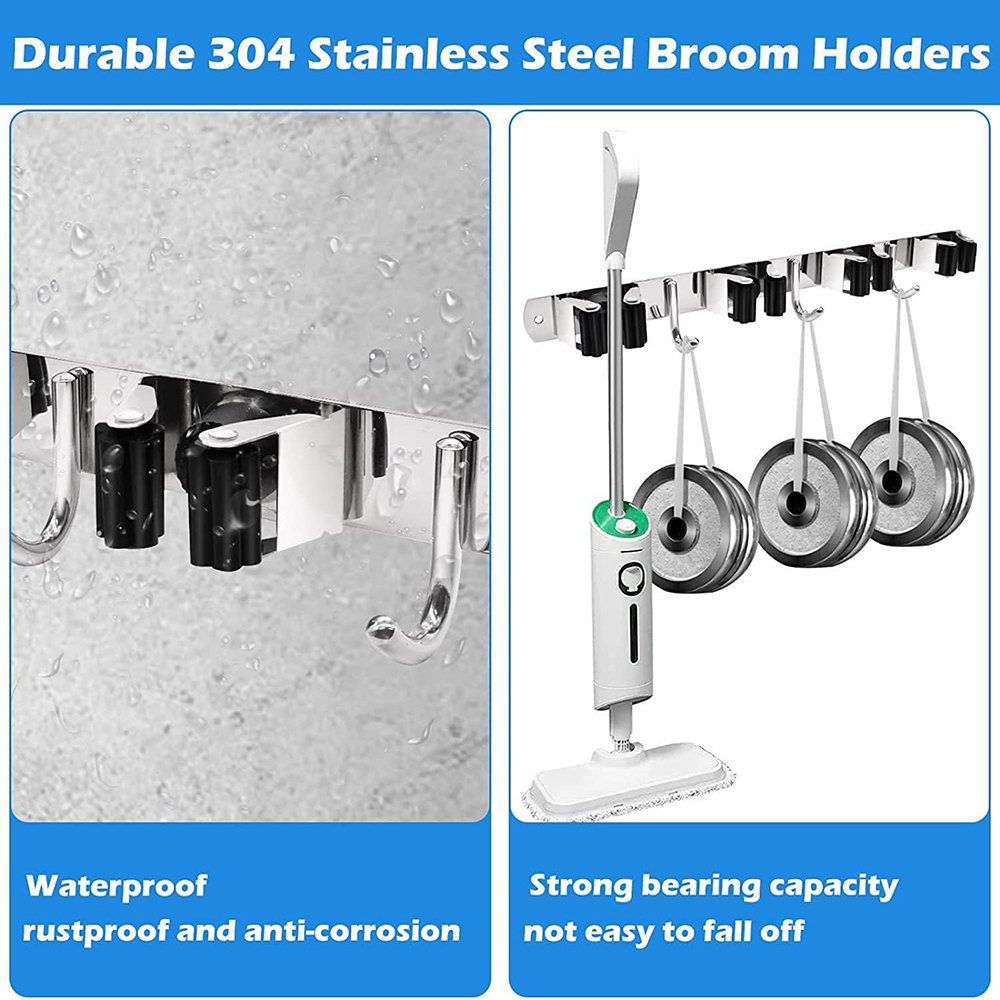 Stainless Steel Mop and Broom  – Gardening Tools Organiser Bewertung und Preis
