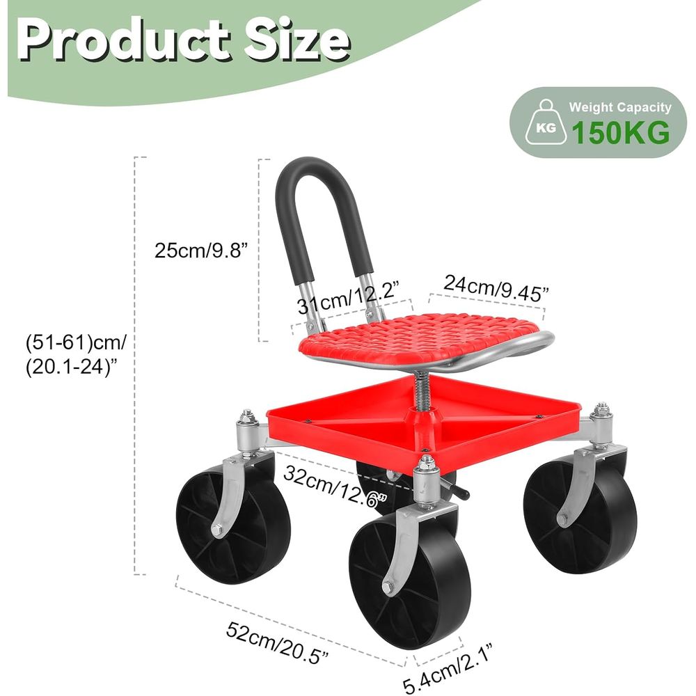 Height-Adjustable Swivel Garde – Gardening Tools For Seniors Bewertung und Preis