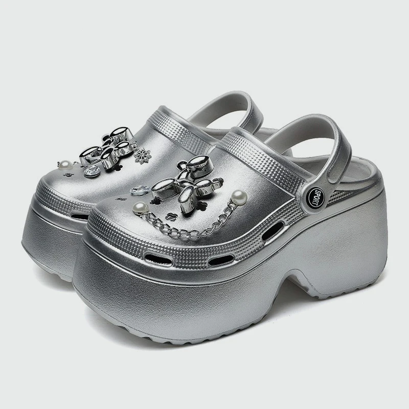New Women's Silver Platform Cl – Gardening Tools For Women Bewertung und Preis
