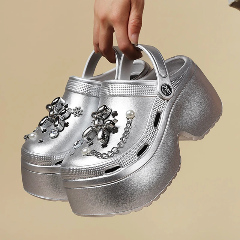New Women's Silver Platform Cl – Gardening Tools For Women Bewertung und Preis