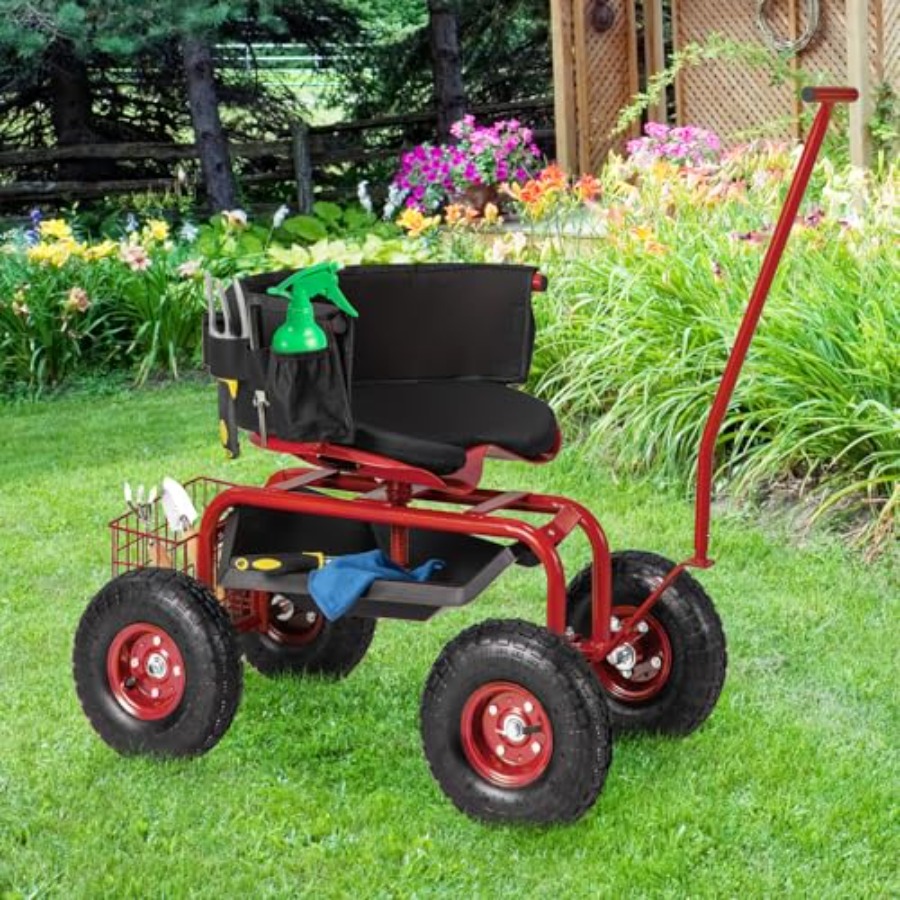 Outdoor gardening seat wagon w – Gardening Tools For Seniors Bewertung und Preis