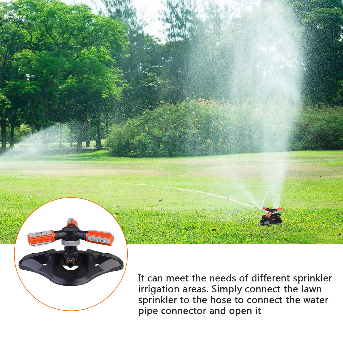 6pcs Automatic Rotating Water  – Gardening Tools Water Bewertung und Preis