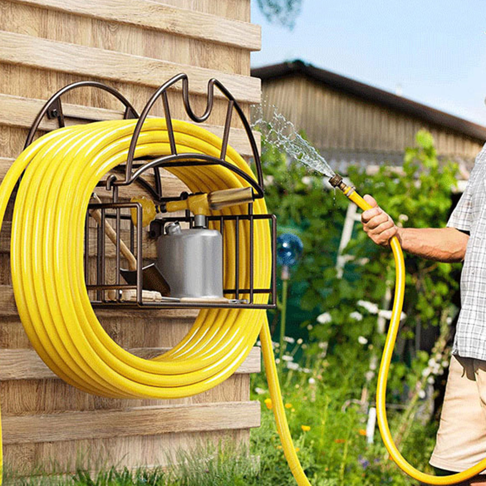 Wall Mount Garden Hose Holder  – Gardening Tools Water Bewertung und Preis