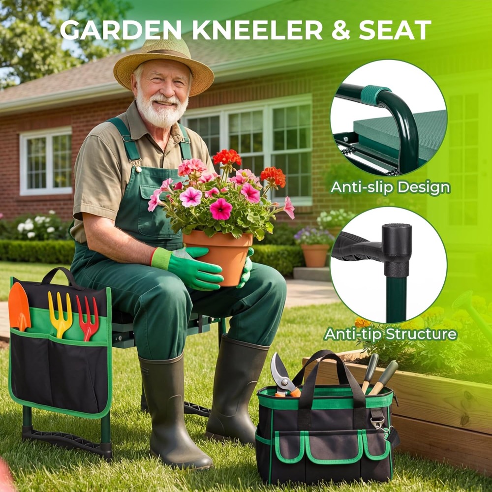 Garden Kneeler and Seat, Folda – Gardening Tools For Seniors Bewertung und Preis